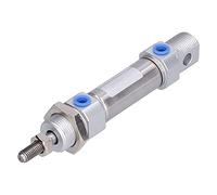 Cocoarm Mini Cilindro de Aire Cilindro de Aire Neumático de Acero Inoxidable Diámetro de 20 Mm M5 X 0,8 de Varilla de Pistón Alternativo para Equipos de Transporte Máquinas Herramientas de Envasado
