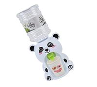 Cocoarm Mini Dispensador de Agua Fuente de Plástico para Beber con Sonido y Luz Presione para Liberar Agua Forma de Animal para Niños Pequeños Juego de Roles Cocina Casa de Muñecas (Panda Lindo