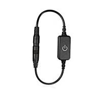 Cocoarm Mini Interruptor Táctil con Atenuador LED, Controlador de Luz de un Color 12-24V 4A con Diseño de Revestimiento Antideslizante, para Luces de Tira LED, Lámparas de Pared, Luces (BLACK)