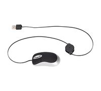 Cocoarm Mini Mouse Ratón Portátil de Viaje Ratón de Bolsillo con Cable Retráctil de 68 Cm y Acabado Brillante para 98/7/2000/ME/Vista Plug and Play