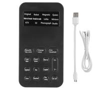 Cocoarm Mini Tarjeta de Sonido Cambiador de Voz Universal con 12 Efectos de Voz 8 Modos de Sonido Fijos para la Computadora de Teléfono Transmitido en