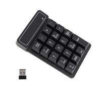 Cocoarm Mini Teclado Inalámbrico 2.4G Teclado Numérico ABS 19 Teclas Receptor USB Alcance de 10 M Numérico Portátil para Computadora Portátil de Oficina Usuarios de Entrada de Datos de Contabilidad
