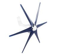 Cocoarm Mini Turbinas Eólicas Generador de Viento Aleación y Plástico 300W 6 Palas 12V 24V 48V Bajo Nivel de Ruido con Controlador para Uso en el Hogar, Granja, Barco Fuera de la Red (24V)