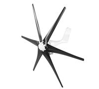 Cocoarm Mini Turbinas Eólicas Generador de Viento Aleación y Plástico 300W 6 Palas 12V 24V 48V Bajo Nivel de Ruido con Controlador para Uso en el Hogar, Granja, Barco Fuera de la Red (24V)
