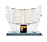 Cocoarm Modelo de Manualidades Musulmanes Decoraci¨®n de Construcci¨®n de Cristal Isl¨¢mico Souvenir Handmade 12.5 X 6.2 X 10.4 Cm con Superficie de Color para el Escritorio Office