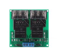 Cocoarm Módulo de relé de 2 Canales, Placa de relé con Optoacoplador, 30A Disparo Alto y bajo for Control Industrial y Automatización (12 VCC)