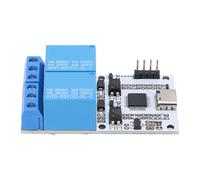 Cocoarm Módulo de Relé USB 2 Canales, 5V 10A Tipo C Control Serial