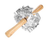 Cocoarm Molde para Donut de Aleación de Aluminio con Raspador de Masa de Acero Inoxidable, Cortador de Pastelería Ajustable para Hornear Donas y Pasteles (Tipo 1)
