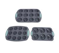 Cocoarm Molde para Muffins de Silicona, Juego de Moldes para Magdalenas Antiadherentes con Molde para Rosquillas, Horneado Uniforme, Fácil Liberación, Apto para Lavavajillas, 15,2 X 9,8 Pulgadas para