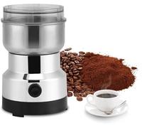 Cocoarm Molinillo de Café Eléctrico, Acero Inoxidable, Multifuncional, Portátil para Granos, Nueces, Cereales, Pimienta