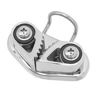 Cocoarm Mordaza de Leva Marina de Acero Inoxidable 316 con Anilla Guía para Cabo de 3 a 12 Mm, Ideal para Vela y Kayak