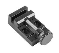 Cocoarm Morsa de Banco Plana de Aleación de Aluminio, Mini Tornillo de Banco para Carpintería Joyería, con Varilla Robusta de Movimiento Suave