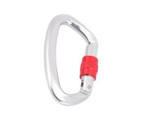Cocoarm Mosquetón de Bloqueo de Escalada Clip de Escalada en Roca de Aluminio 7075 25 KN Tuerca Antideslizante de Puerta con una Sola Mano 63 G para Rappel Rescate Montañismo Trabajo de Espeleología