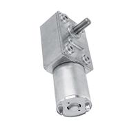 Cocoarm Motor de Engranaje Sinfín Reversible, Motorreductor DC 12V Alto par 5-62 Rpm for Reducción de Velocidad y Transmisión Mecánica (5RPM)