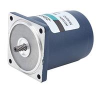 Cocoarm Motor de Engranajes de CA Motor Reductor de Engranajes de Acero Inoxidable 220 V 6 W 0,1 A con Controlador de Velocidad y Caja de Reducción 1250 1400 Rpm para Equipos Transportadores (100)