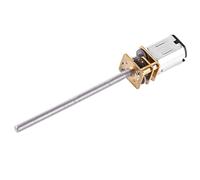 Cocoarm Motor de Engranajes de CC de 6 V de Alto par, Motor de Engranajes Reductores con Eje de Salida Largo M3 * 55 mm: Metálicos Completos, Funcionamiento Silencioso, Amplias Aplicaciones, (6V