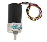 Cocoarm Motor sin Escobillas Engranaje de Cobre DC24V Motor de Reducción de Velocidad 24 a 500 RPM CW CCW Control PWM Silencioso Alto par para Micromaquinaria Herramientas CNC Equipo de Medición (20
