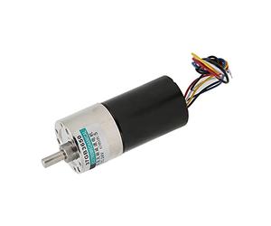 Cocoarm Motor sin Escobillas Engranaje de Cobre DC24V Motor de Reducción de Velocidad 24 a 500 RPM CW CCW Control PWM Silencioso Alto par para Micromaquinaria Herramientas CNC Equipo de Medición