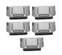 Cocoarm Muestra de Molde Base de Caja de Incrustación, Caja de Almacenamiento de Tejidos de Acero Inoxidable con Bordes Redondeados, para Gestión de Muestras de Laboratorio 27x22mm