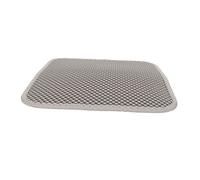 Cocoarm Mujer de Lanzamiento de Doble Capa de Cat Litterpad Impermeable para la Patria para el Dueño del Gato (Gray)
