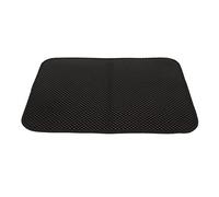 Cocoarm Mujer de Lanzamiento de Doble Capa de Cat Litterpad Impermeable para la Patria para el Dueño del Gato (Black)
