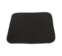 Cocoarm Mujer de Lanzamiento de Doble Capa de Cat Litterpad Impermeable para la Patria para el Dueño del Gato (Black)