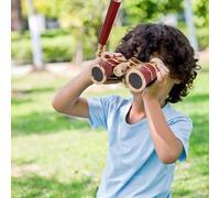 Cocoarm Opera Telescopio Binocular Teatro, Aumento Portátil 3X25 con Vidrio Óptico BK7, Enfoque Central para Imágenes Claras y Nítidas, Visualización Interior Ideal para Mujeres, Niñas y Niños (Rojo)