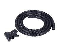 Cocoarm Organizador de Cables en Espiral Cable de Envoltura de Alambre en Espiral de Plástico de 20 Mm 0,79 Pulgadas para el Hogar Oficina TV DVD Cables de PC con Clip de Corte Gratuito Incluido