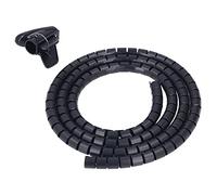 Cocoarm Organizador de Cables en Espiral Cable de Envoltura de Alambre en Espiral de Plástico de 20 Mm 0,79 Pulgadas para el Hogar Oficina TV DVD Cables de PC con Clip de Corte Gratuito Incluido (o)
