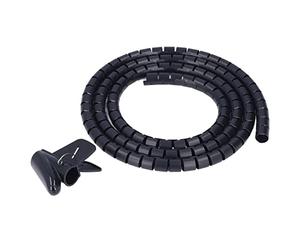 Cocoarm Organizador de Cables en Espiral Cable de Envoltura de Alambre en Espiral de Plástico de 20 Mm 0,79 Pulgadas para el Hogar, Oficina, TV, DVD, PC, Gestión de Cables con Corte Libre, Diseño (o)
