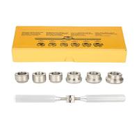 Cocoarm Oyster Watch Back Case Abridor Remover Tool Tool : la Estructura de Acero sin óxido y Duradera Contiene 6 Sellos Ranurados con Varios Diámetros Adecuados para Relojeros Profesionales