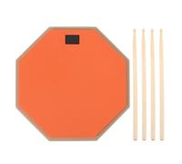 Cocoarm Pad de Práctica de Batería, Pad de Batería Silencioso de Doble Cara de 12 Pulgadas con Goma de Alta Densidad y Polímero EVA, para Bateristas Principiantes (ORANGE)