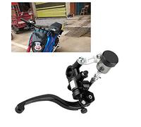 Cocoarm Palanca de Embrague Hidráulica de Motocicleta Derecha, Aleación de Aluminio CNC, Rendimiento de Frenado para Manillares y Motocicletas de 22 Mm (BLACK)