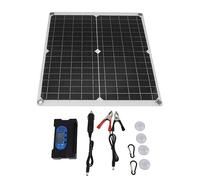 Cocoarm Panel Solar Módulo Solar Monocristalino 25 W con Controlador 100 A 12 V 24 V Protección de Circuito de Accionamiento Directo para RV Hogar Camping Herramientas de Iluminación