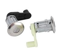 Cocoarm Par de Cerraduras de Cilindro Kit de Cilindro de Cerradura de Puerta de Aleación de Zinc 7701468981 con Llave Reemplazo Directo para Reparación de Puertas de Automóviles I Scenic I II Thalia