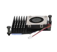 Cocoarm para Pi 5 Enfriador Enfriador Activo de Aleación de Aluminio con Ventilador de Refrigeración PWM Reemplazo del Disipador Térmico de 4 Pines para Pi 5 4GB 8GB para Uso en Banco de Reparación