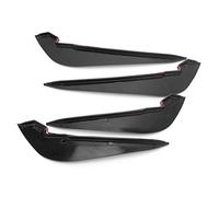 Cocoarm Parachoques de Coche Aleta Divisora de Labios ABS Parachoques Canard 2 Piezas El Borde del Labio Delantero Mejora El Flujo Aerodinámico Recubrimiento UV Resistente a los Arañazos para B9