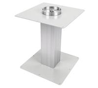 Cocoarm Pedestal de Mesa Ajustable para RV, Pata de Mesa Telescópica de Aleación de Aluminio, 370 a 870 Mm, Carga de 440 Libras, Base Cuadrada Antioscilación para Yates, RV, Campistas, Remolques de