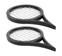 Cocoarm Peine para Raqueta de Tenis, Cepillo Rizador Portátil con Material Plástico, Peina el Cabello Rizado sin Esfuerzo, Ideal para Hombres y Mujeres en Movimiento (BLACK)