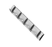 Cocoarm Percheros Plegables de Pared Space Perchero de Pared de Aluminio con 5 Ganchos Plegables Diseño Invisible Engrosado de 40 Cm para Entrada, Pasillo, Puerta, Probador Trasero (SILVER)