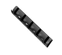 Cocoarm Percheros Plegables de Pared Space Perchero de Pared de Aluminio con 5 Ganchos Plegables Diseño Invisible Engrosado de 40 Cm para Entrada, Pasillo, Puerta, Probador Trasero (BLACK)