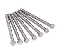 Cocoarm Perno Hexagonal A2 70 Perno de Cabeza Hexagonal de Acero Inoxidable M10x1.5 DIN 933 Totalmente Roscado 20 Piezas de Rosca Gruesa para Ingeniería de Construcción Garaje y Bricolaje en el