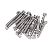 Cocoarm Perno Hexagonal A2 70 Perno de Cabeza Hexagonal de Acero Inoxidable M10x1.5 DIN 933 Totalmente Roscado 20 Piezas de Rosca Gruesa para Ingeniería de Construcción Garaje y Bricolaje en el
