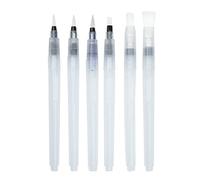 Cocoarm Pinceles de Acuarela Rotuladores de Acuarela Recargables Puntas de Nailon 3 Tamaños Pincel de Agua Plano y Puntiagudo Control de Flujo Fácil para Pintar Caligrafía Estudiantes Artistas (6