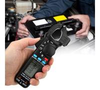 Cocoarm Pinza Amperimétrica True RMS Multímetro ABS Pinza Digital Multímetro 100A AC DC 600V Prueba de Temperatura de Pantalla Dual 932F para Reparación de Vehículos Comprobación de Circuitos