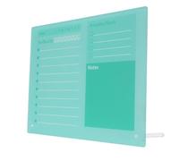 Cocoarm Pizarra Planificadora de Borrado en Seco, Calendario de Escritorio Acrílico, Tabla de Programación de Borrado en Seco con Soporte, Acrílico Espesado, Fácil de Escribir y Limpiar, Uso en