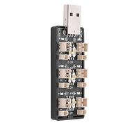 Cocoarm Placa de Carga de Batería de Litio, Placa de Carga USB de 6 Canales A 3,7 V 4,20 V, Interruptor de 0,2 A o 0,6 A, Estado LED, para de Batería LiPo 1S LiHv Usuarios de Electrónica de Bricolaje