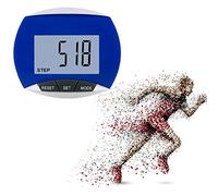 Cocoarm Podómetro, Contador de Pasos para Caminar con Clamp/Holder para Cinturón, ABS Ligero, Cuenta Pasos, Distancia de Calorías, para Hacer Ejercicio, Correr, Senderismo (Blue)