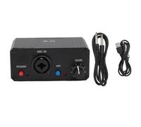 Cocoarm Preamplificador de Micr¨®fono, Preamplificador de Micr¨®fono Ganancia de de 20dB Ganancia Circuito Equilibrado 48V Potencia Fantasma para de