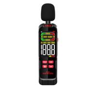 Cocoarm Probador de Decibelios de Ruido Medidor de Nivel de Sonido Digital de 30 A 130 DB con Ponderación A C Modos Rápidos y Lentos LCD Retroiluminado Retención de Datos para el Hogar Taller (ZL82B)